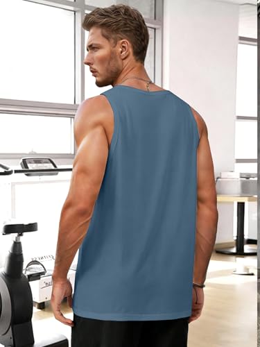 Beach Tank Tops Mens Sleeveless Palm Tree Graphic Shirts Muscle Top — view 5