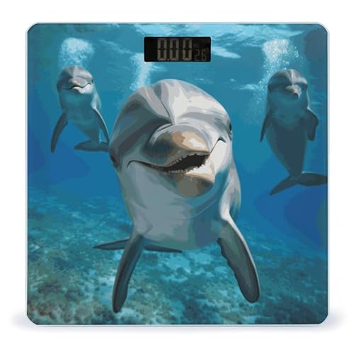 Báscula digital para baño con plataforma amplia y pantalla LCD miniatura 1
