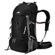 Loowoko 50L Hiking Backpack, Waterproof Camping Essentials Bag with Rain Cover, 45+5 Liter Lightweight Backpacking Back…