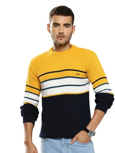 Image of Aarika Mens Winter Wear Black Colour Solid Woolen Sweater
