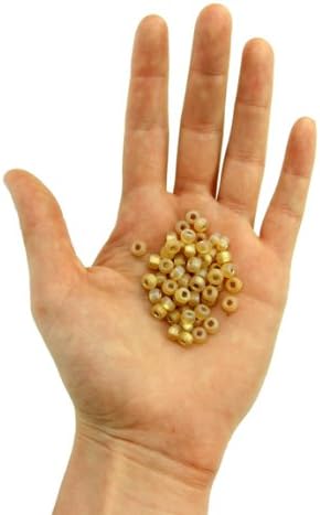 John Bead Czech Seed Beads 2/0 Silver Lined Transparent Topaz AB Matt 22Grams Beads for DIY Arts Crafts Jewelry Making