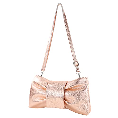 Sac en cuir petit format modamoda de T214 avec bandoulière réglable et zippée