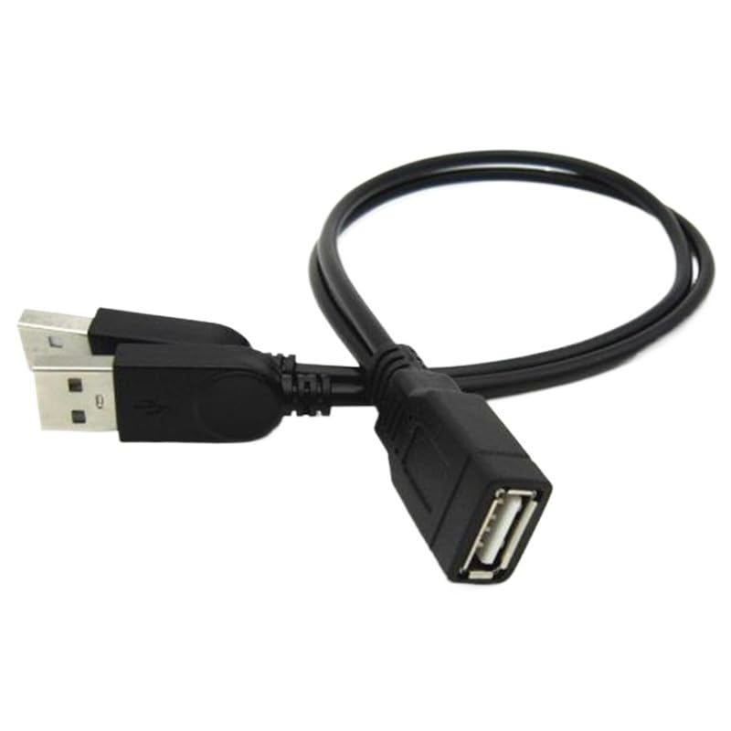 USB Y komputer ON/E punkt dwa dane kabel zasilający podwójny rozdzielacz kabel żeński do USB 2.0 męski przedłużacz zasilania 30 cm