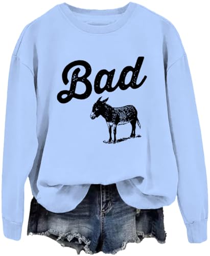 Funny Bad Ass Donkey Sweatshirt, Funny Bad Ass Donkey Sarcastic Gift Vintage Sweatshirt, Unisex Sweatshirt