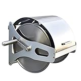 1. Langlebig: Diese Schlauchhalterung aus Edelstahl und Aluminium ist streng handwerklich hergestellt und hat eine glatte Oberfläche, die extrem langlebig und stark ist.