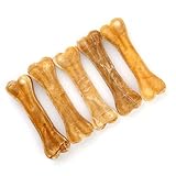 Topdog Kauknochen Hund 25 Stück 12 cm - Rinderhautknochen für Hunde aus 100% Rind - Hundekauknochen - Pflegt die Zähne und unterstützt den natürlichen Kautrieb Ihres Hundes