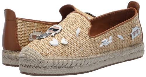 Image of Karl Lagerfeld Women's Michaela Slip on Espadrille Sandal with Pins
