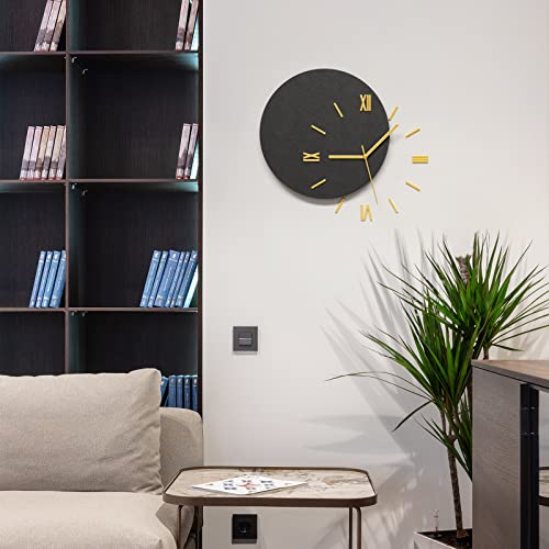 Meishida Modern Wall Clock For Living Room Decor, Diy Decorative Wall Clocks Battery Operated For Bedroom Kitchen Office Home, 15.7 Inch Big Silent Creative Wall Clock Non Ticking, Analog Display #TOP7