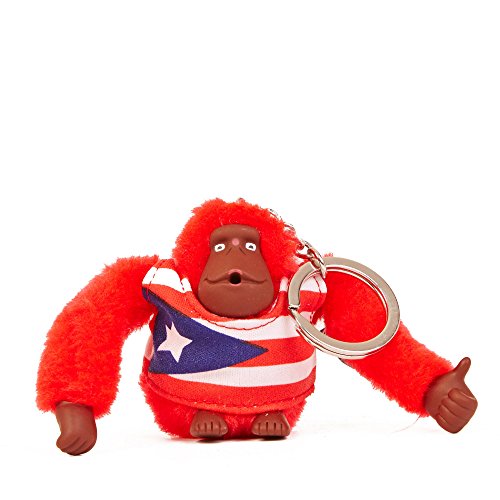 Kipling Puerto Rico Monkey Keychain Multi