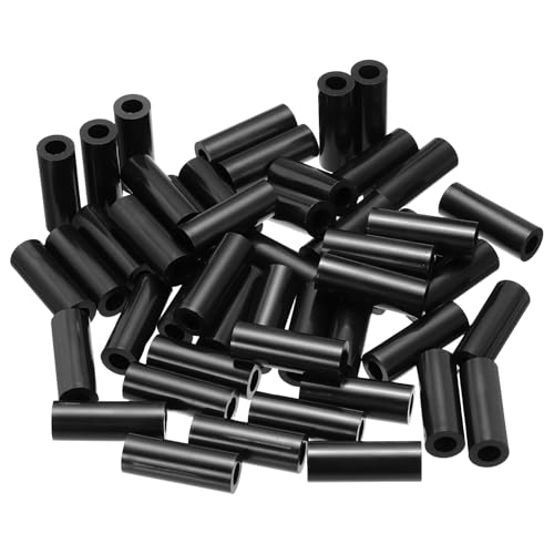 PATIKIL 120個M4 A B SスペーサーM6 x 11mm OD x 30mm lプラスチックラウンドスペーサーワッシャー黒スタンドオフナットノンスレッドボルト用電気アウトレット