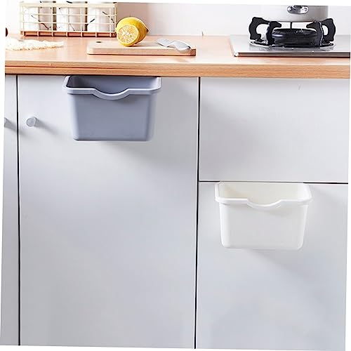 Caneca de basura colgante para puerta de gabinete gris miniatura 5