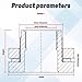 UPVC 4 Inch Bulkhead Fitting,Industrial Water Tank Connector Adapter for Rain Barrels, Ponds, Pools, Aquariums