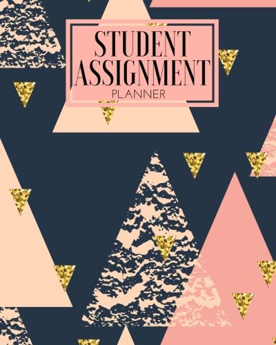 Student Assignment Planner: Pink &amp; Gold | Plan &amp; Organize Your Revision, Studying Times | Track Your Grades | Exam Preparation | Manage Deadlines | ... 8”x10” Large Paperback: Volume 3 (Education)
