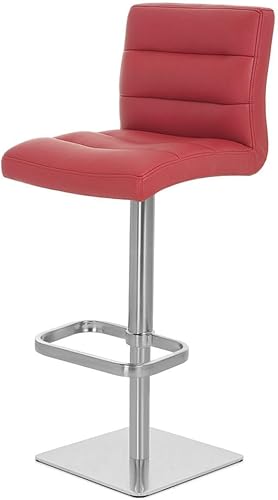 Miniatura 114 de Zuri Furniture Lush - Taburete giratorio sin brazos de altura ajustable magenta con base de acero cepillado Magenta,Rojo -,Blanco,Marrón,Verde
