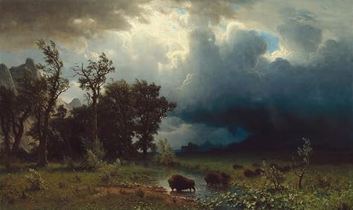 Póster de lienzo de Albert Bierstadt de 60x90cm para dar vida a paredes vacías y aburridas