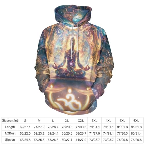Sweat tendance Harajuku pour look urbain quotidien pull à capuche cosmique 3D - 4