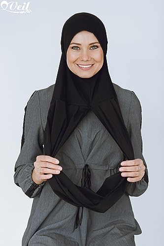Cotton and Shiffon headscarf, instant hijab, ready to wear hijab for women4