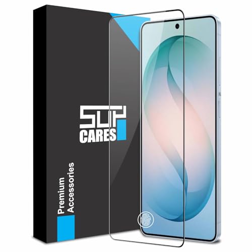 Image of SupCares Tempered Glass for Samsung Galaxy S26 Ultra (6.9 Inch) With Installation Kit | 9H Edge to Edge Screen Protector | Black