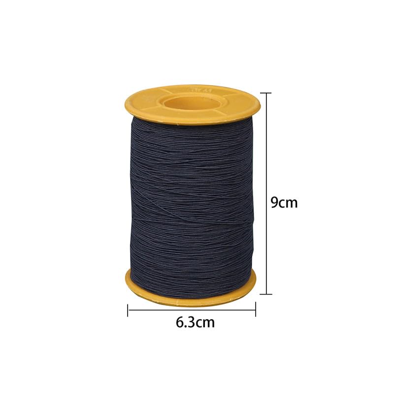 1 Spool Elastic Sewing Thread Dark Blue Multipurpose Shirring Elastic Thread for Sewing,Upholstery - Image 2
