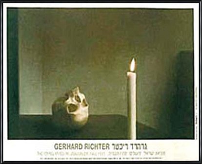 特別額装品/Skull with Candle/ゲルハルト リヒター/ポスター 特別額装品/Skull with Candle（ゲルハルト リヒター） : az