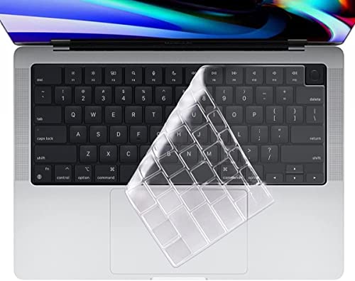 Image of RAYA Premium Keyboard Cover for 2021-2025 Release MacBook Air 13.6 inch [A3240 A3113 A2681 M2 /M3 /M4] & MacBook Air 15.3 inch [A3241 A3114 A2941 M2 /M3 /M4] Keyboard Protector Skin (TPU Clear)