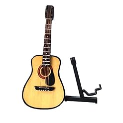 ALANO Miniature guitare classique en bois 14 cm - Les Beatles, Paul McCartney, John Lennon, RIngo Starr, George Harrison