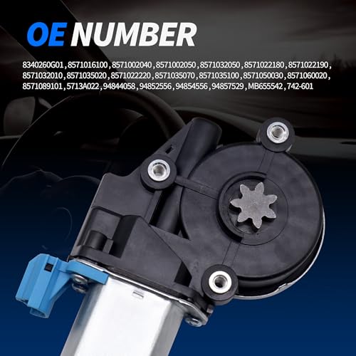 Image of HiSport 8340260G01 Power Window Lift Motor 2 Pins Replacement for Toyota 4Runner 1992-2002 Tailgate Window Motor,Compatible with Suzuki Lexus,Different Model Different Location