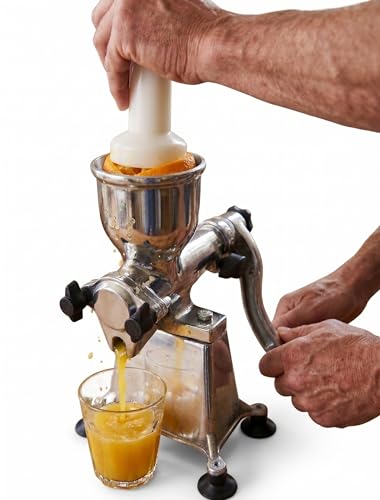Image of Manual Stainless Steel & Aluminium Fruit Juicer, Hand Crank Press, Kitchen Juice Maker, Juice Machine for Home & etc (15 N0.)