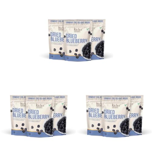 Image of KitchenSmith Dried Blueberry Seedless - Pack of 9 (250gm Each) | USA Origin - Dried Blueberries | Rich In Calcium, Vitamin K & Boost Immunity