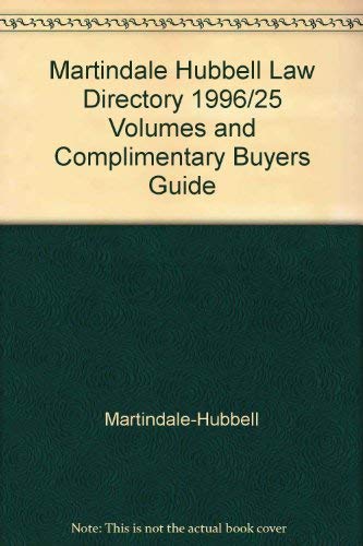 Martindale Hubbell Law Directory 1996/25 Volume... 1561601780 Book Cover