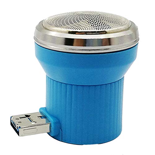 Mini-Rasiermesser USB-Handy-Multifunktions-Rasiermesser der tragbaren elektrischen Männer für Reiserasierer,Blue