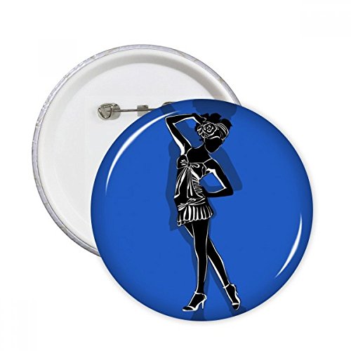 Cadeau de bleu Plump Belle badge rond pin's XXL décoration originale anniversaire fille