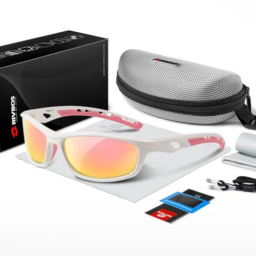 Image of RIVBOS Polarized Sports Sunglasses Driving Sun Glasses Shades for Men Women Tr90 Frame for Cycling Fishing Running RB831