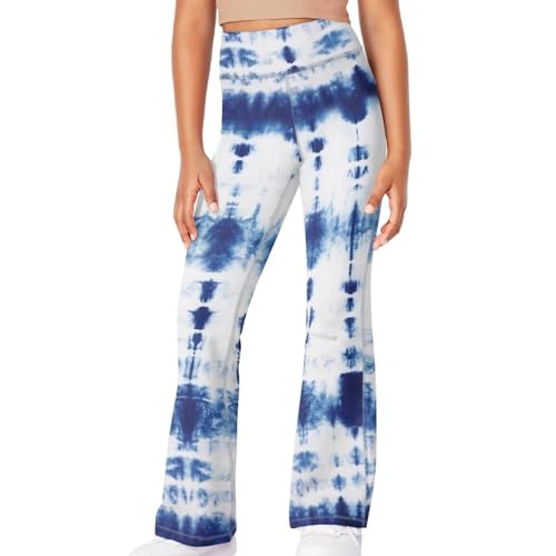 Girls Athletic Leggings Dance Workout Running Yoga Pants Bell Bottom Flare Kids Yoga Leggings High Waisted3