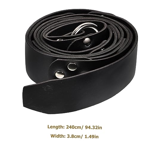 Medieval Leather Sword Belt Vintage Viking Style Adjustable Decorative Belt for Cosplay Halloween and Parties Suitable for Adults2