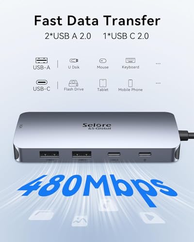 Image of USB C Docking Station Dual DisplayPort Monitor USB C Hub DisplayPort