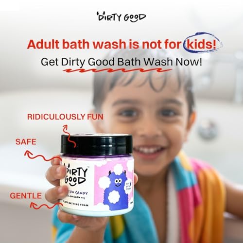 Image of Dirty Good Kids Body Wash 150g - Lemony Mousse | Lemon Bath Wash for Boys & Girls 3+ Years | Gentle & pH Balanced | Avocado Oil & Shea Butter | Sulphate, Paraben & Phthalates Free