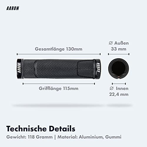 MTB-Griffe Aaron – Rutschfeste Fahrradgriffe für Mountainbikes und E-Bikes