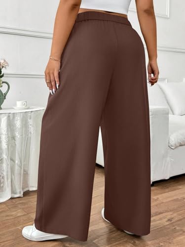 Image of GRECIILOOKS Trousers for Woman | Womens High Rise High Waist Flared Korean Style | Formal Pant for Women Office Wear| Track Pants for Womans Elegant for College & Events (Available in Plus Size)