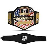 United States World Heavyweight Wrestling Championship 2mm Brass Plates Title Belt Replica with Belt Protective carry Bag_MAX GRIP
