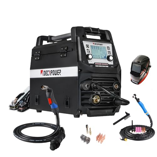 Decapower Saldatrice MIG MAG Sinergy MMA LIFT DC TIG 4 in 1 senza gas con gas Argon Co2 Saldatura 200A Saldatura alluminio Attrezzature di saldatura SPOOL GUN (XTRAMIG SD PACKAGE6)