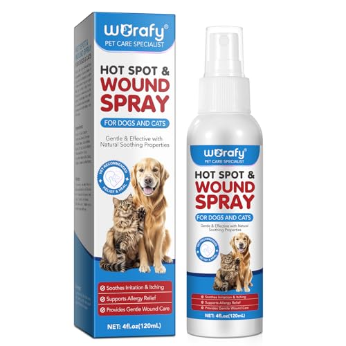 CiAIplw Haustier Wundspray, Wundpflege für Hunde & Katzen, Regeneration der Haut bei Wunden, Entzündungen und Irritationen, Narben- und Wundspray...
