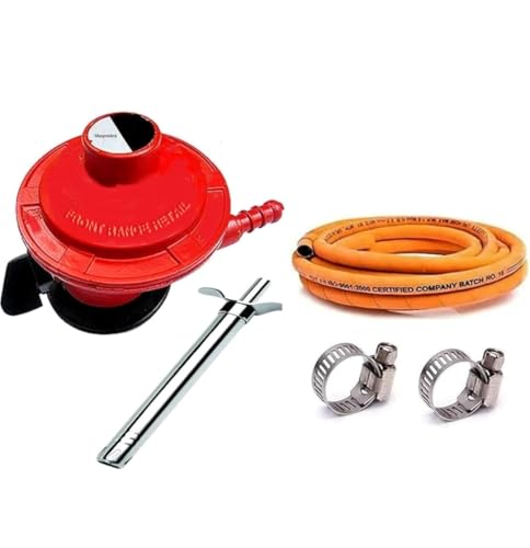 Image of Adopter with 1.5 Meter Hose Pipe. 2 Clamps and Steel Lighter | Full Combo Pack