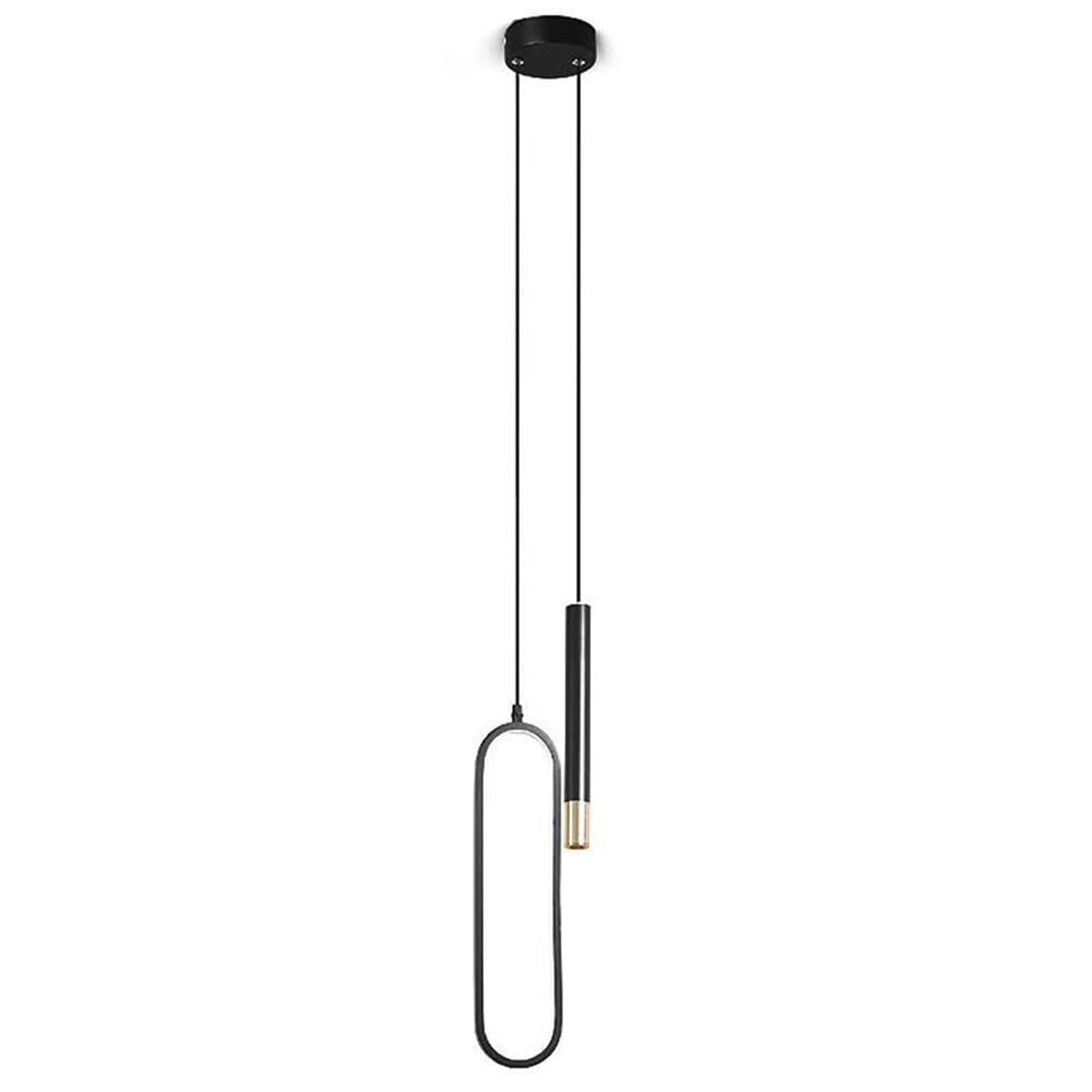 KHUKHU 2-Light Modern Pendant Light Fixture, LED Kitchen Island Light, 3000K Warm Light Hanging Light Fixtures for Kitchen Island Living Dining Room Bedroom Foyer