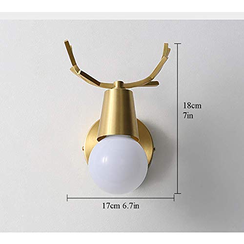 Aplique de pared de diseño creativo dorado E27 H65, iluminación interior para restaurantes 7