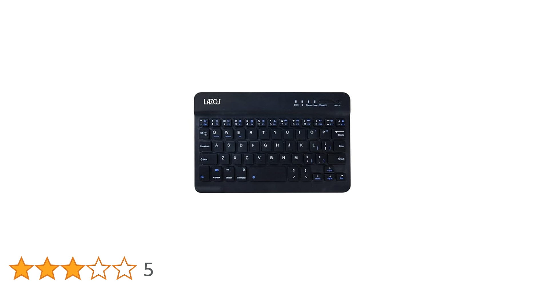 Amazon | ECJAPAN Lazos Bluetoothキーボード ブラック L-BTK-B