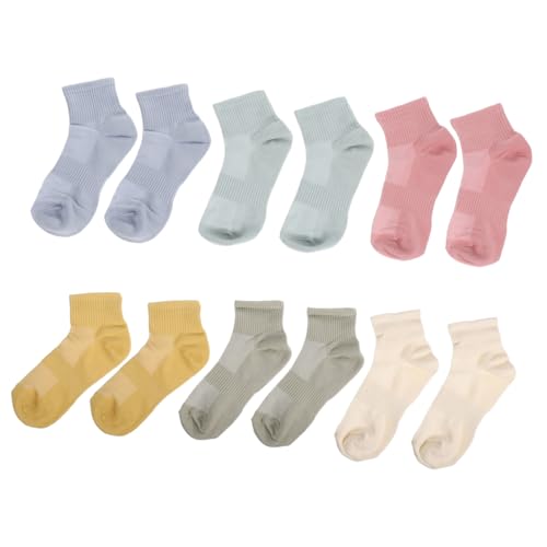 Calcetines para mujer de algodón finos OUNONA pack de 6 pares tobilleros para verano