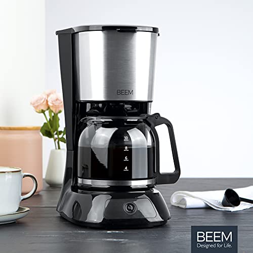 BEEM FRESH-AROMA-PURE Filterkaffeemaschine - Glas | Edelstahl | 1,25 l Glaskanne | Permanent-Filter | Warmhaltefunktion… – Bild 7
