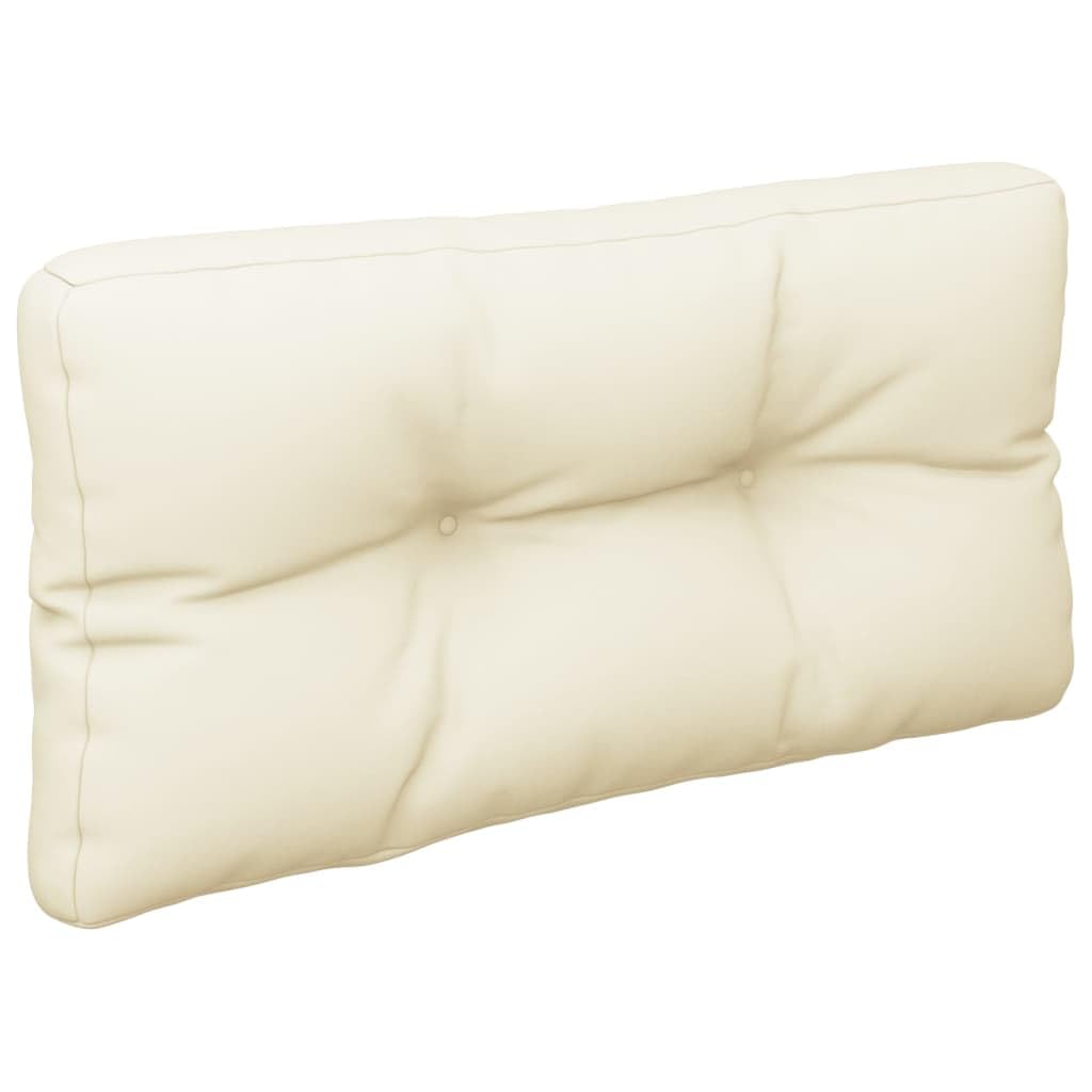 vidaXL Coussin de Palette crème 80x40x12 cm Tissu