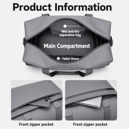 Image of CAVALO - Be Unique Premium Travel Duffle Bag for Men & Women | Water Resistant Weekender Gym Bag| Overnight Cabin Luggage Bag with Detachable Shoulder Strap